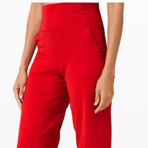 Lululemon Align Wide Leg Crop, Size 4, Dark Red
